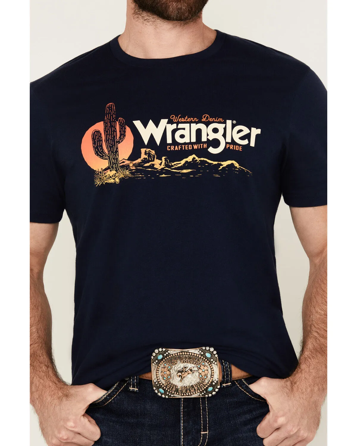 Wrangler Men's Boot Barn Exclusive Scenic Logo Short Sleeve Graphic T-Shirt