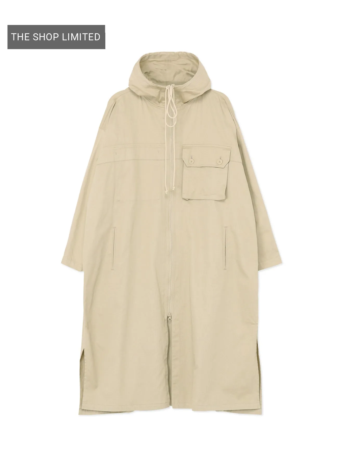 [Y's BORN PRODUCT] COTTON TWILL HOODED COAT